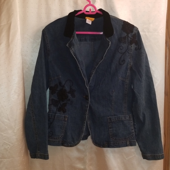 Jean jacket by Ruby Rd - Picture 1 of 6